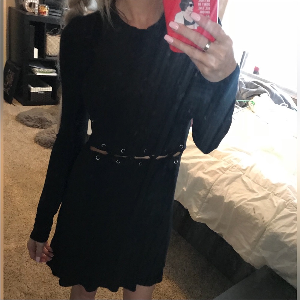 AE soft & sexy cutout-waist dress